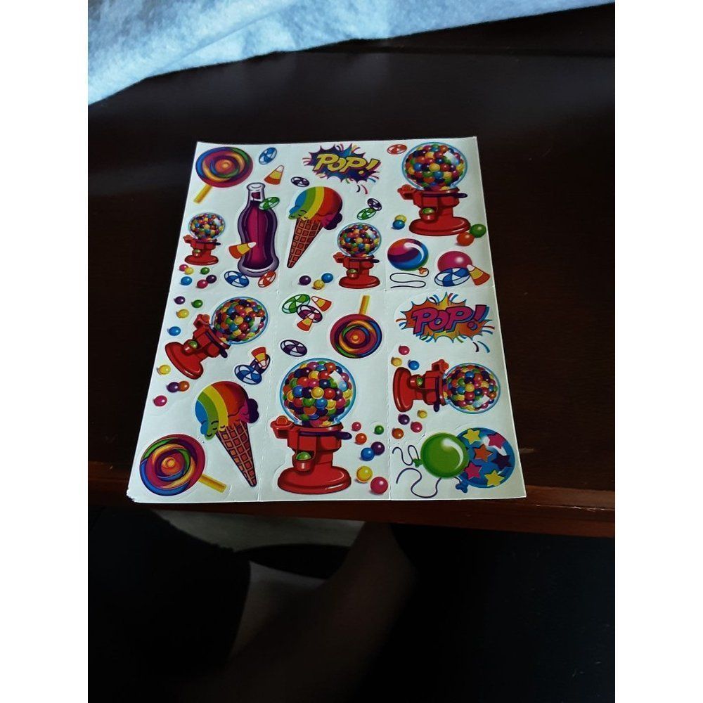 Lisa frank gumball machine stickers